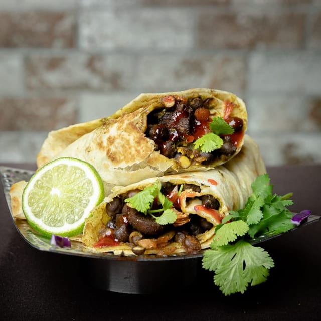 Chana Masala Kati Roll.