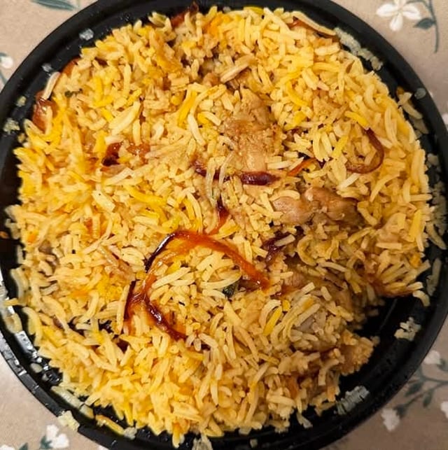 Chicken 65 Biryani.