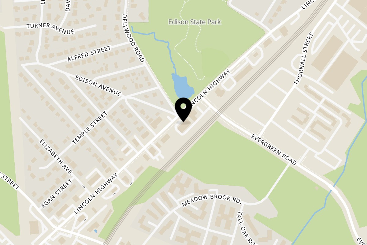 Map showing the location of Bombay Spice II on 95 Lincoln Hwy in Edison